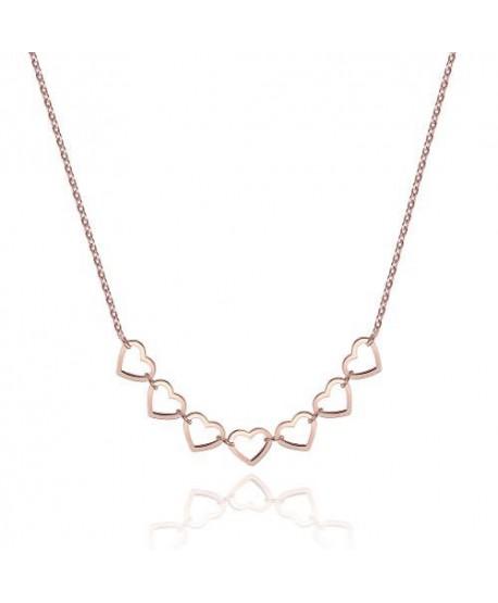 Collana S’Agapõ Starlove Cuori rosato SRL04