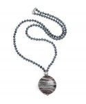 Collana lunga Antica Murrina Fenice nera COA76A14