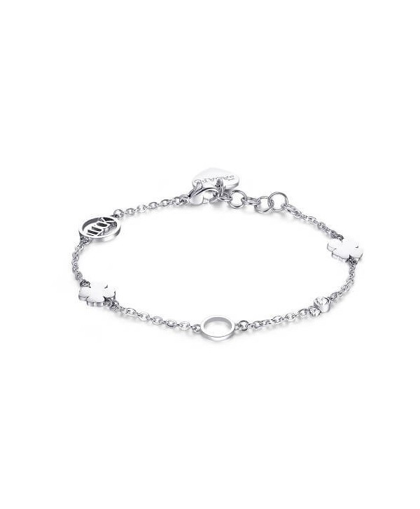 Bracciale S’Agapõ Happy Luck acciaio argentato SHAN03