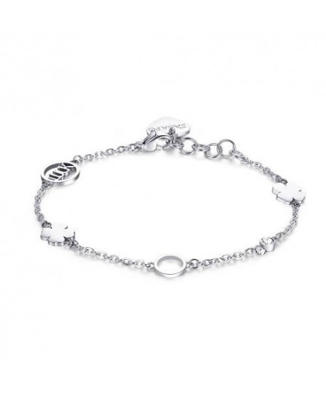 Bracciale S’Agapõ Happy Luck acciaio argentato SHAN03