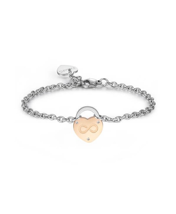 Bracciale S’Agapõ Lockme lucchetto con Infinito Zia SLM16