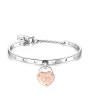 Bracciale S’Agapõ Lockme Sorella lucchetto 2 cuori SLM21