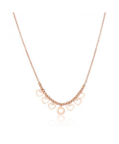 Collana S’Agapõ Medina Cuori rosata SEA04