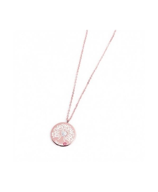 Collana Marlù Nel mio Cuore Albero della Vita 20 mm pvd oro rosa 15CN025R