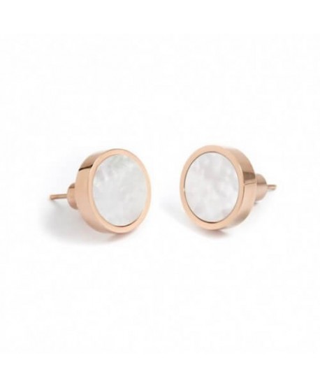 Orecchini Marlù Be Woman Madreperla e acciaio rosato 2OR0042R-W