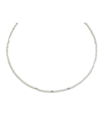 Collana Miluna perle diamantate PCL1701B