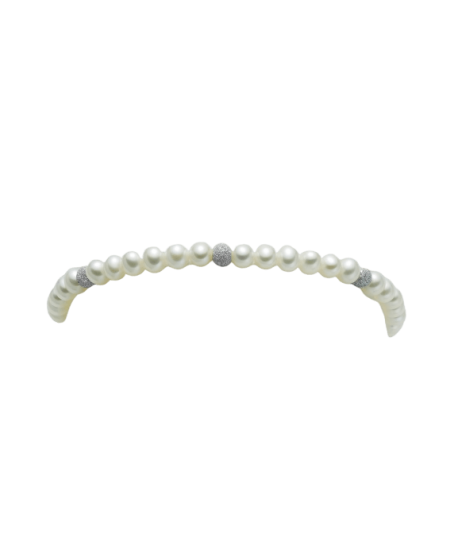 Bracciale Miluna perle diamantate PBR836B