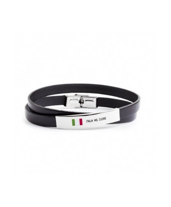 Bracciale Marlù Italia nel cuore pelle 22br004