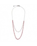 Collana Marlù Basi Cristalli 3 MM rossi 2CA0002-R