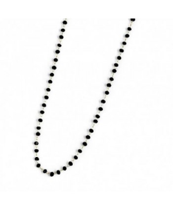 Collana Marlù Basi Cristalli neri 90 cm pvd oro 2CA0004G-N