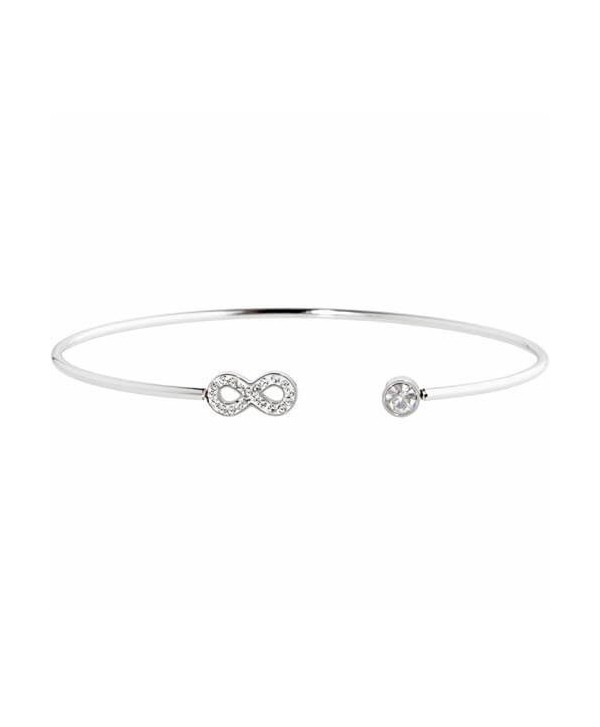 Bracciale rigido Marlù Riflessi Infinito 18BR075