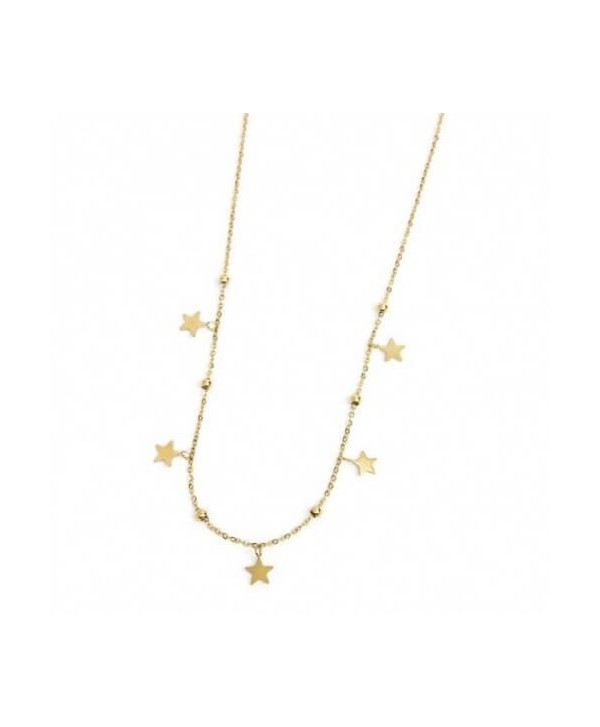 Collana Marlù Time To Stelle Lucky dorata 18CO012G