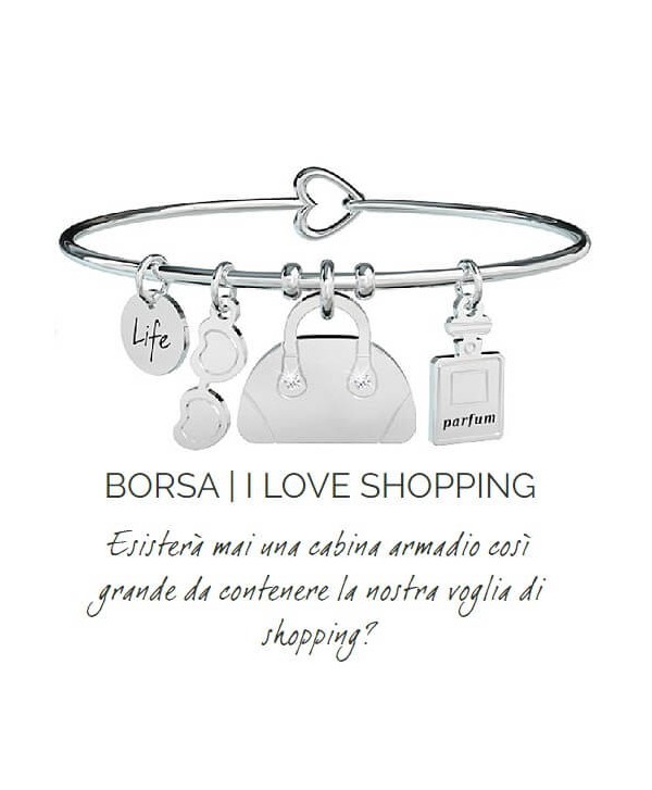 Bracciale Kidult BORSA/I LOVE SHOPPING