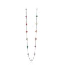 Collana tonda Mabina con zirconi tondi colorati 553312