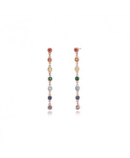 Orecchini lunghi Mabina con zirconi 563283