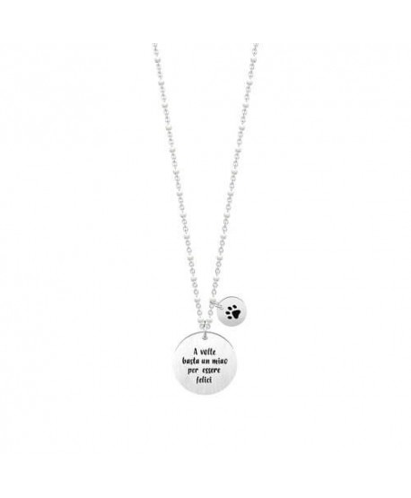 Collana lunga Kidult Gatto Felicità 751028