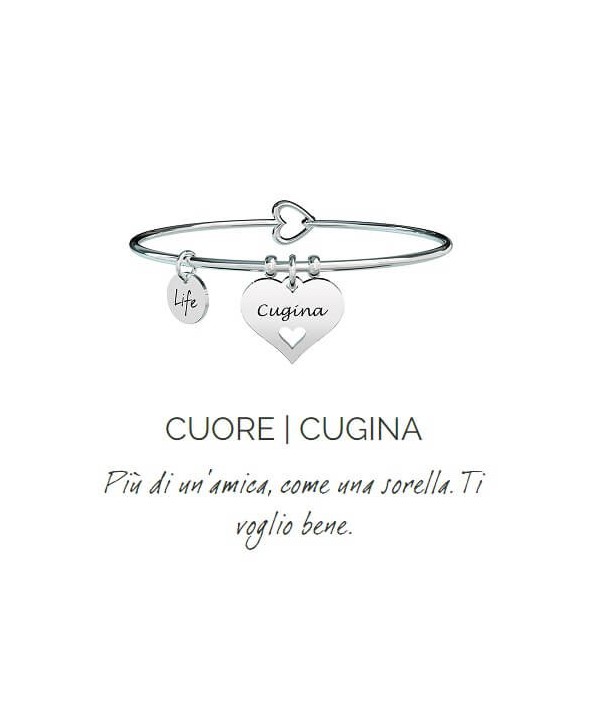 Bracciale Kidult Cuore/Cugina