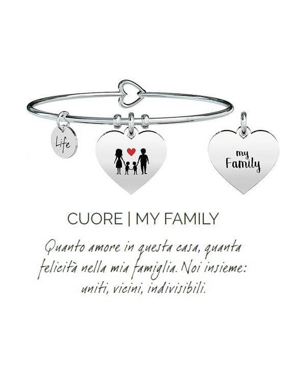 Bracciale Kidult Cuore/My Family