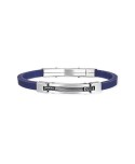 Bracciale 2Jewels Rubber blu con zirconi 232094