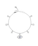 Bracciale Mabina Occhio argento e cristallo blu 533342