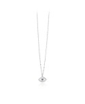 Collana Mabina Occhio argento e zircone blu 553314