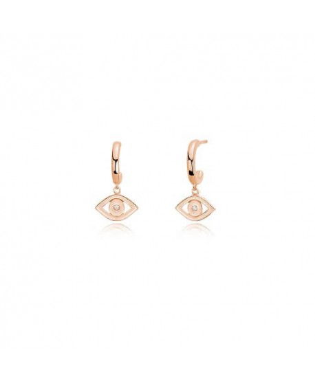 Orecchini Mabina Occhio argento rosato e zircone 563280