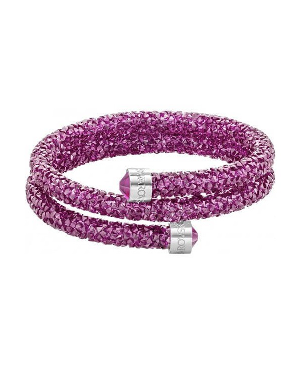 Bracciale rigido swarovski Crystaldust Double Rosa 5273643