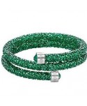 Bracciale rigido swarovski Crystaldust Double Verde 5292450