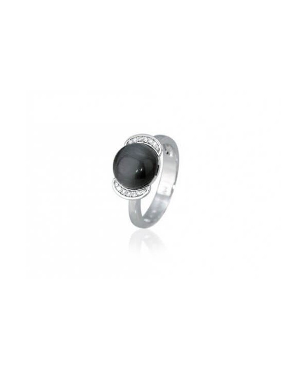 ANELLO MABINA occhio di gatto nero sconto 50% 523048