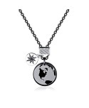 Collana S’Agapõ Lifecord Globo nero SLF03