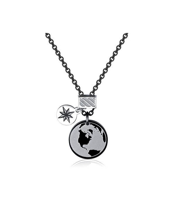 Collana S’Agapõ Lifecord Globo nero SLF03