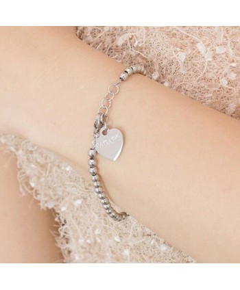 Bracciale S’Agapõ Happy sfere 4 mm acciaio SHAC10