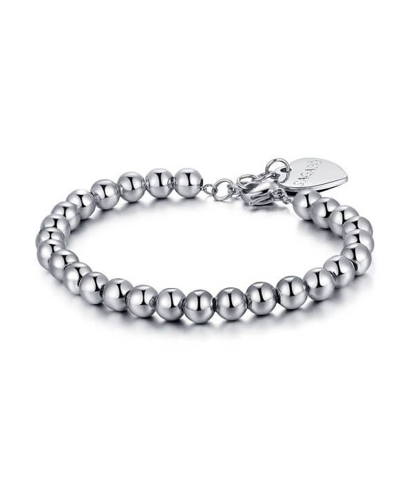 Bracciale S’Agapõ Happy sfere 5 mm acciaio argentato SHAC11