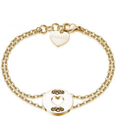 Bracciale S’Agapõ Be My Always dorato SBM28