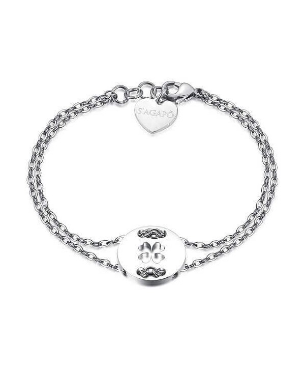 Bracciale S’Agapõ Be My Always Quadrifoglio SBM24