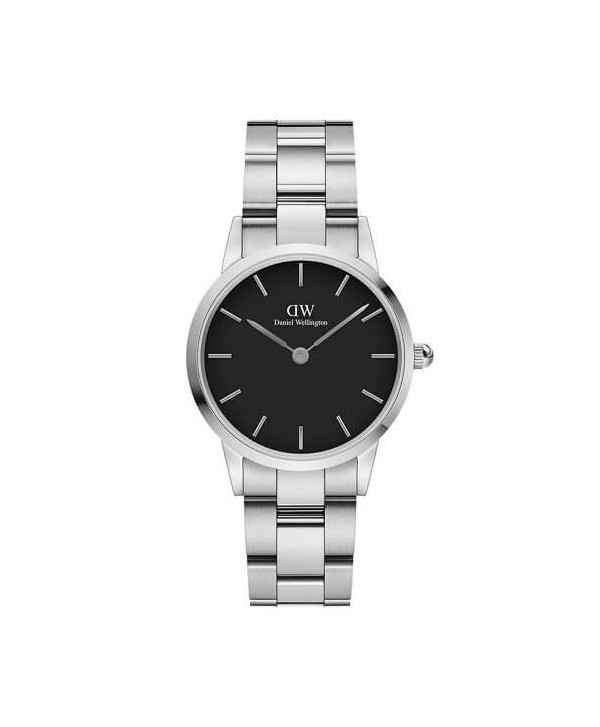 Orologio Daniel Wellington Icon Link silver e black 28 mm DW00100208