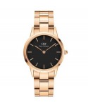 Orologio Daniel Wellington Icon Link black e rosé 28 mm DW00100214