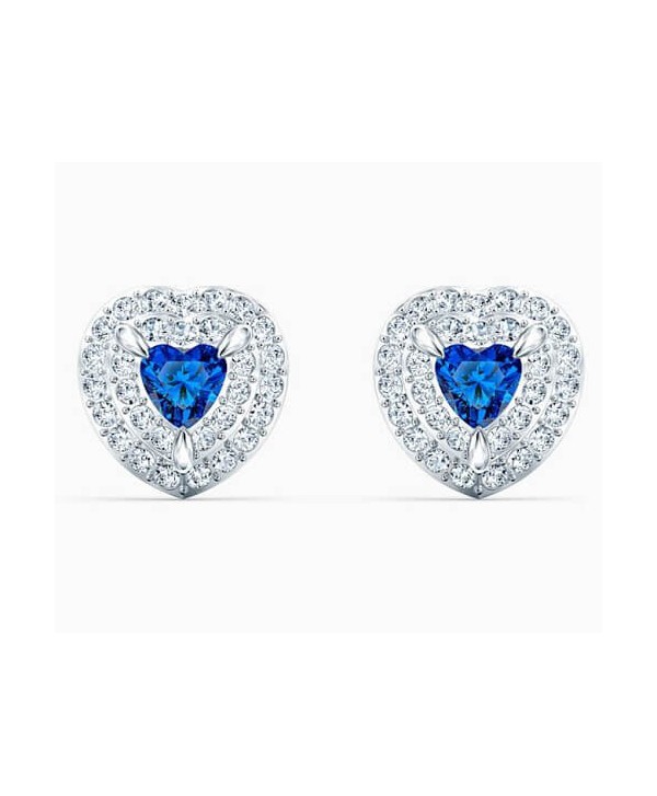 Orecchini Swarovski One cuore blu 5511685