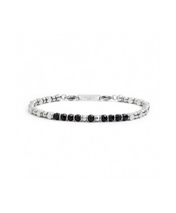 Bracciale Marlù Man Class agata ed ematite 4BR1823N