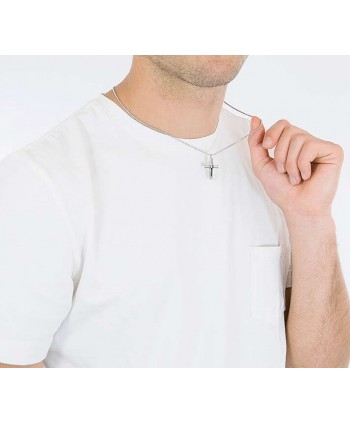 Collana 2Jewels Compact pvd nero e cristalli