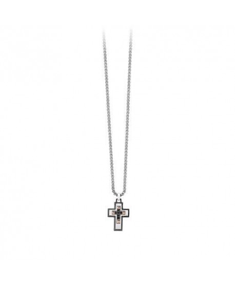 Collana 2Jewels Collezione Faith Croce zirconi neri 251629