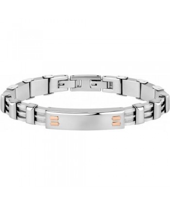 Bracciale uomo Morellato Gold acciaio oro rosa SALS13
