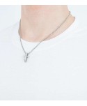 Collana Brosway Crux cristallo bianco BRX11