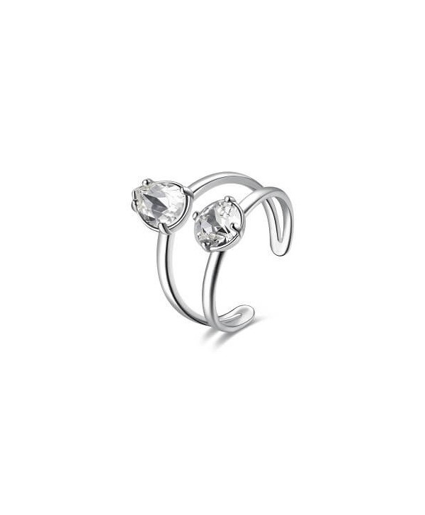 Anello Brsway Affinity cristalli bianchi BFF142A BFF142B