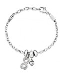 Bracciale Morellato Drops infinito e cuore SCZ927