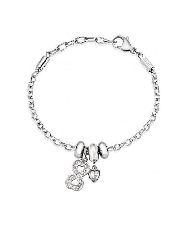 Bracciale Morellato Drops infinito e cuore SCZ927