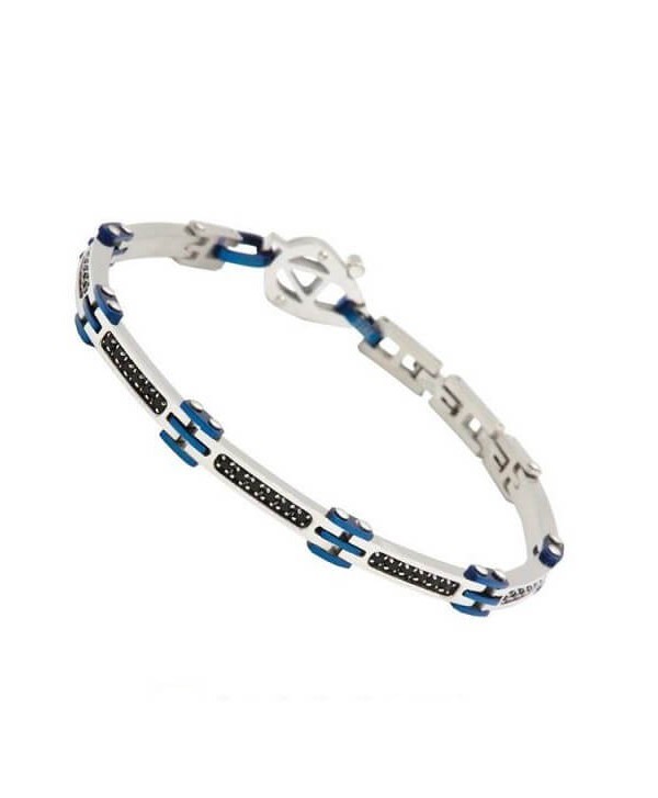 Bracciale Aragonesi Binario pvd blu BR0103