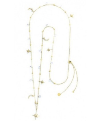 Collana lunga Marlù luna e rosa dei venti (2 colori)