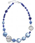 Collana Antica Murrina Top Natural Circle blu