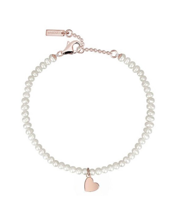 Bracciale Mabina perle cuore o quadrifoglio